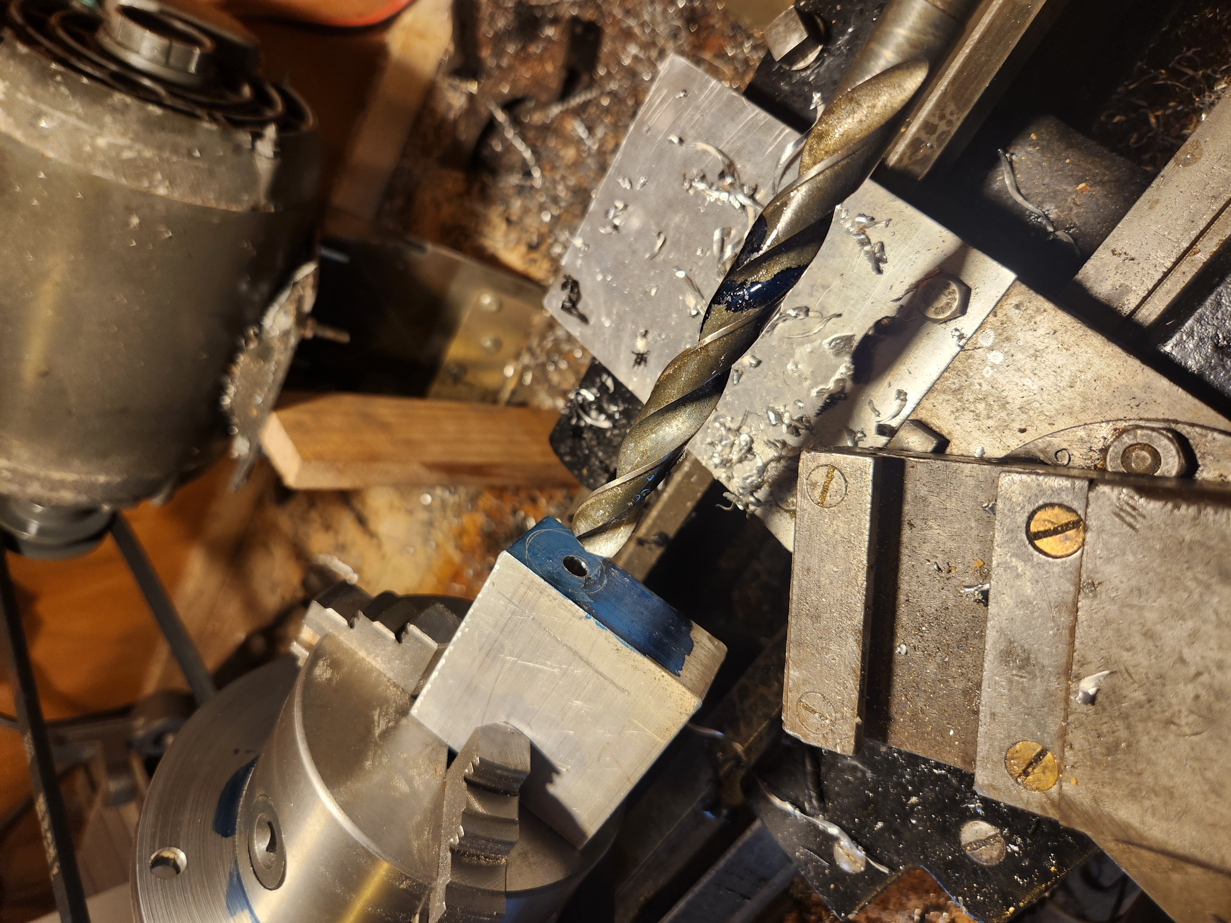 Cutting bearing seats and drilling main hole